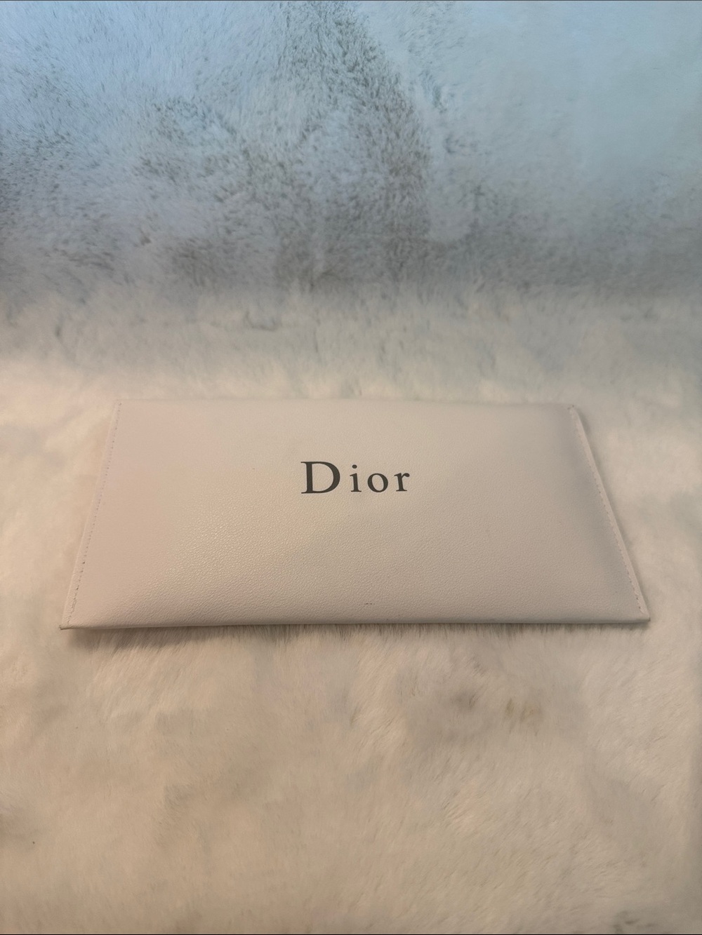 NWOT Source Unknown White Dior Brush Case w Black Logo and 12 Makeup Brushes